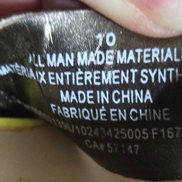 ๐ผ Sam & Libby Colorblock Wedge Sandals | Yellow, Black, White Womens' Size 10 - Picture 13 of 13